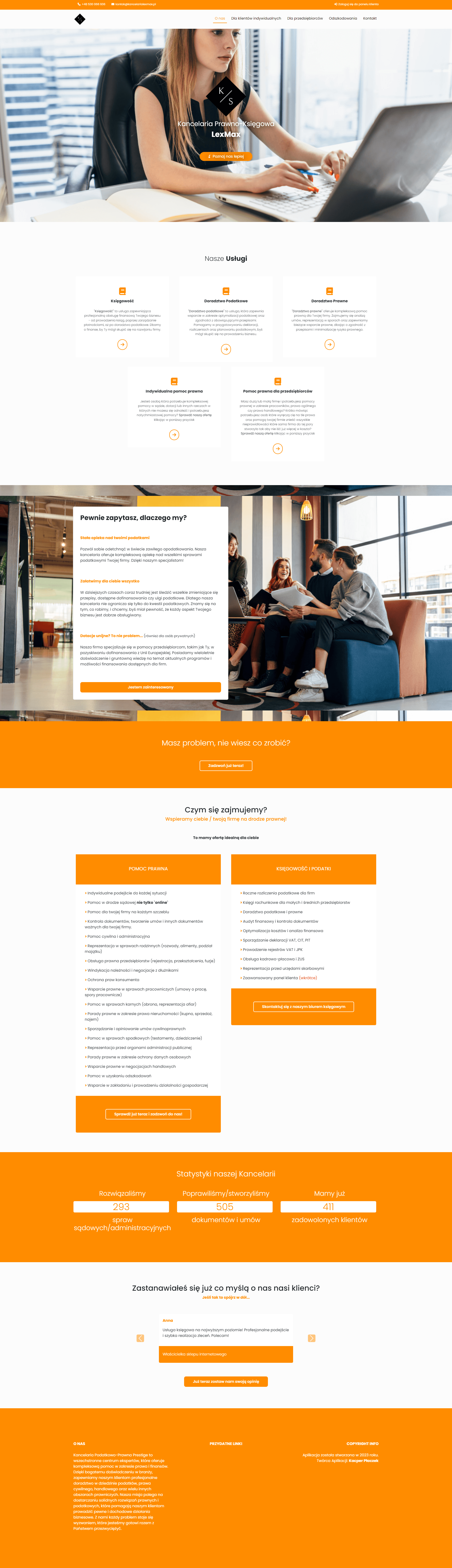 Business Card Website for Law Office